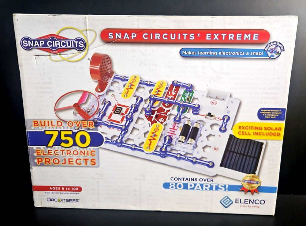 Elenco Electronics Snap Circuits Extreme 750 Electronic Projects NEW